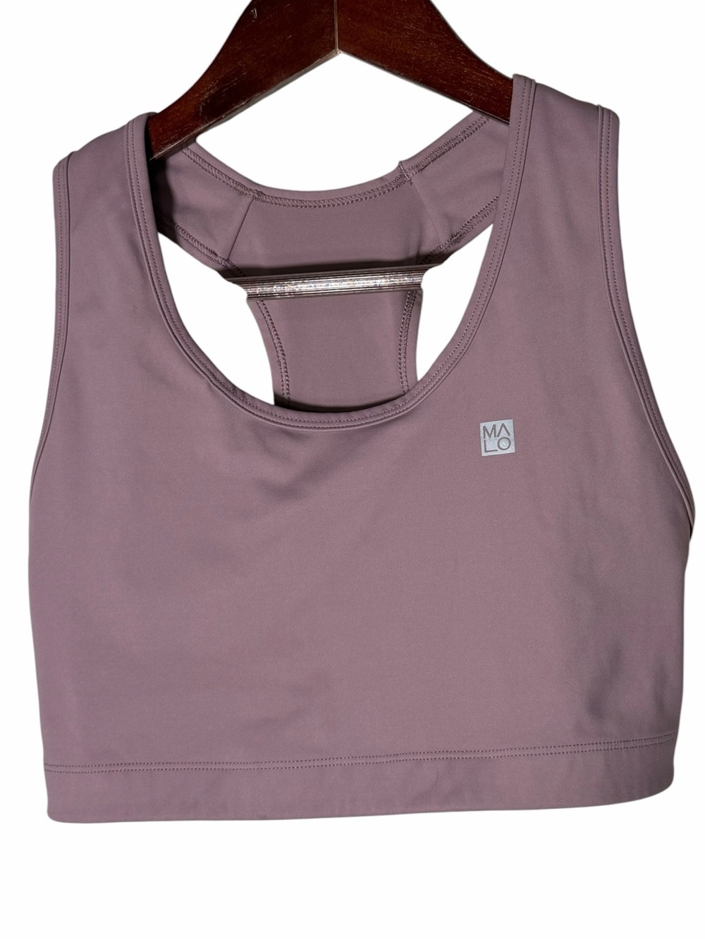 MALO Republic Racegirl Women's Mauve  Racerback Sports Bra Medium